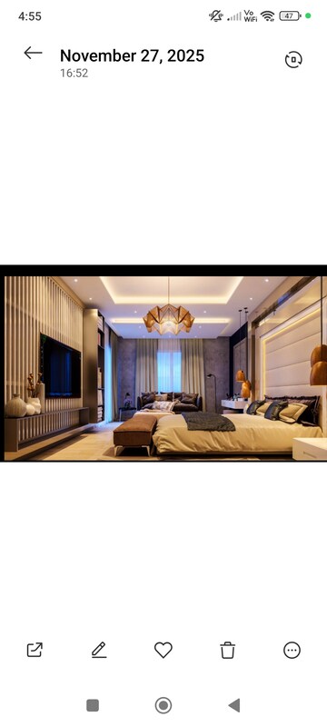 Living Room in 3 BHK Apartment at Smart World One DXP, Sector 113 – for Sale