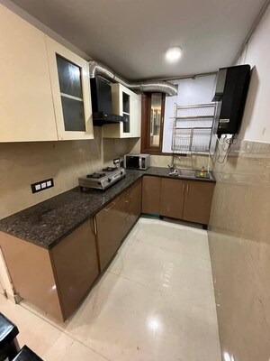 Kitchen in 2 BHK Builder Floor at Saket – for Rent