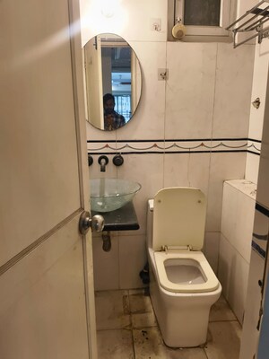 Bathroom in 3 BHK Apartment at New Ashok Nagar – for Rent