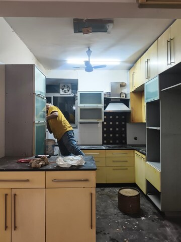 Kitchen in 3 BHK Apartment at New Ashok Nagar – for Rent
