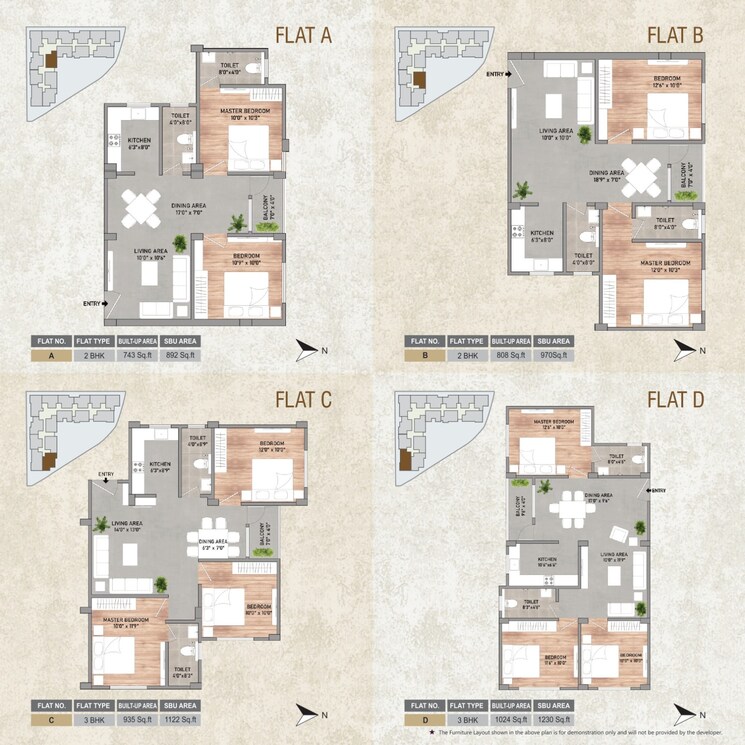 Floor Plan, champasari 2 Bedroom 938 Sq.Ft. Apartment In Champasari Siliguri 9547009