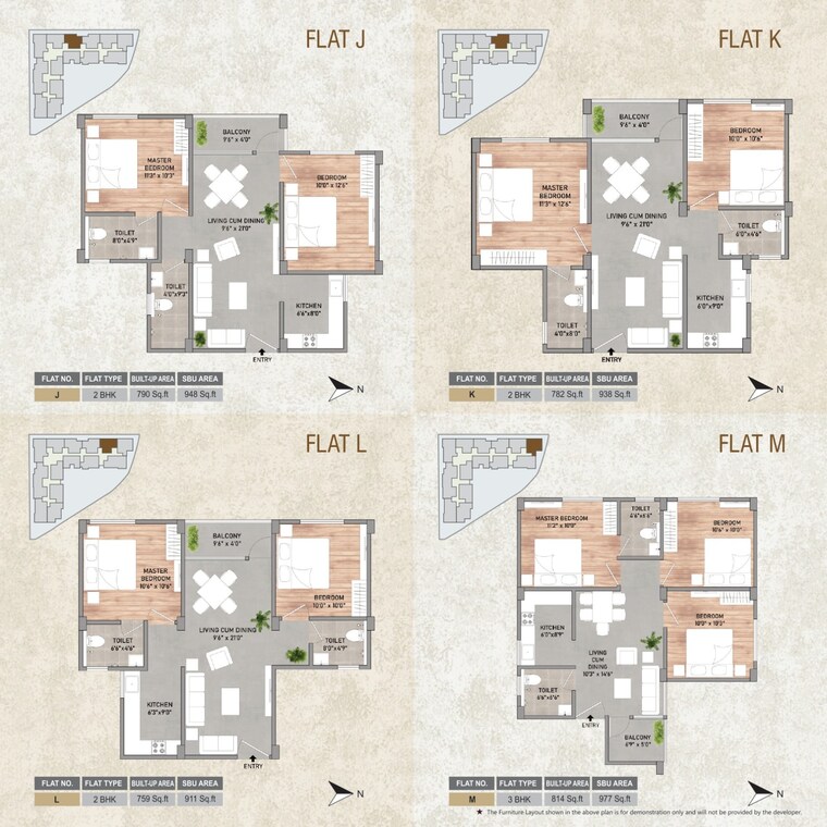 Floor Plan, champasari 2 Bedroom 938 Sq.Ft. Apartment In Champasari Siliguri 9547009