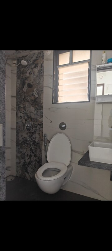 Bathroom in 2 BHK Builder Floor at Welworth Bluescapes, Anand Nagar – for Rent