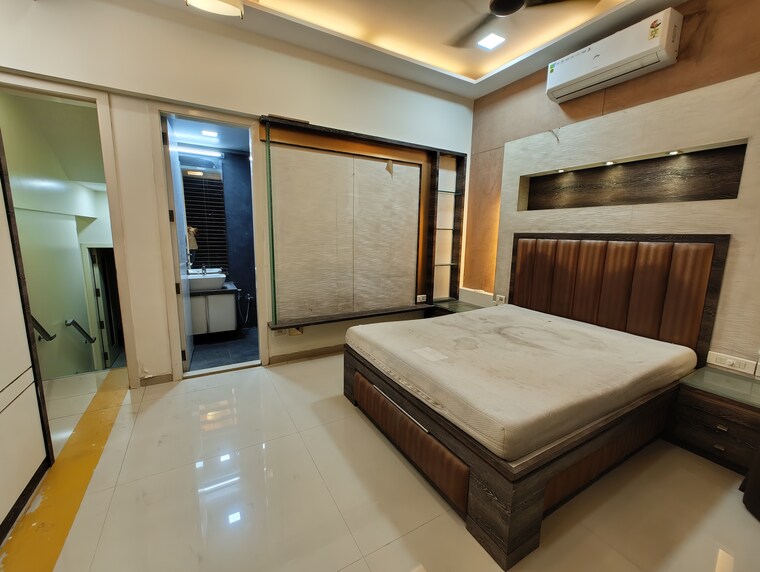 Bedroom, progressive-group-highness 3 Bedroom 2100 Sq.Ft. Apartment In Sanpada Navi Mumbai 9548246