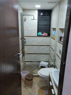 Bathroom in 1 BHK Apartment at Prem Court CHS, Peddar Road – for Rent