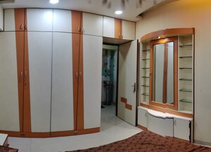 Building Lobby in 3 BHK Apartment at Rustomjee Athena, Majiwada – for Rent