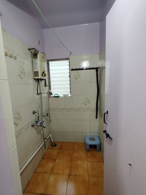 Bathroom in 1 BHK Apartment at Silverwoods Apartment, Pashan Sus Road – for Rent