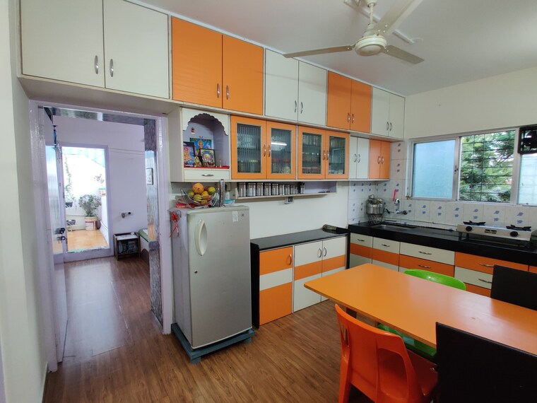 Kitchen, silverwoods-apartment 1 Bedroom 575 Sq.Ft. Apartment In Pashan Sus Road Pune 9548530