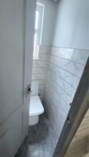 Bathroom in 3 BHK Apartment at Baberpur Mandi – for Sale