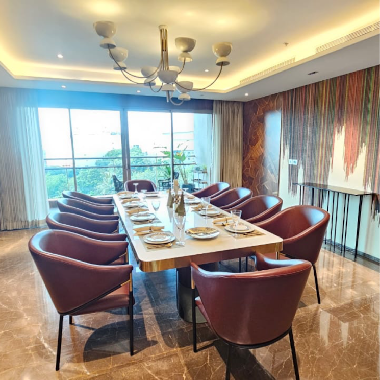 Living Room, the-phoenix-mills-kessaku 4 Bedroom 3549 Sq.Ft. Apartment In Rajaji Nagar Bangalore 9548615