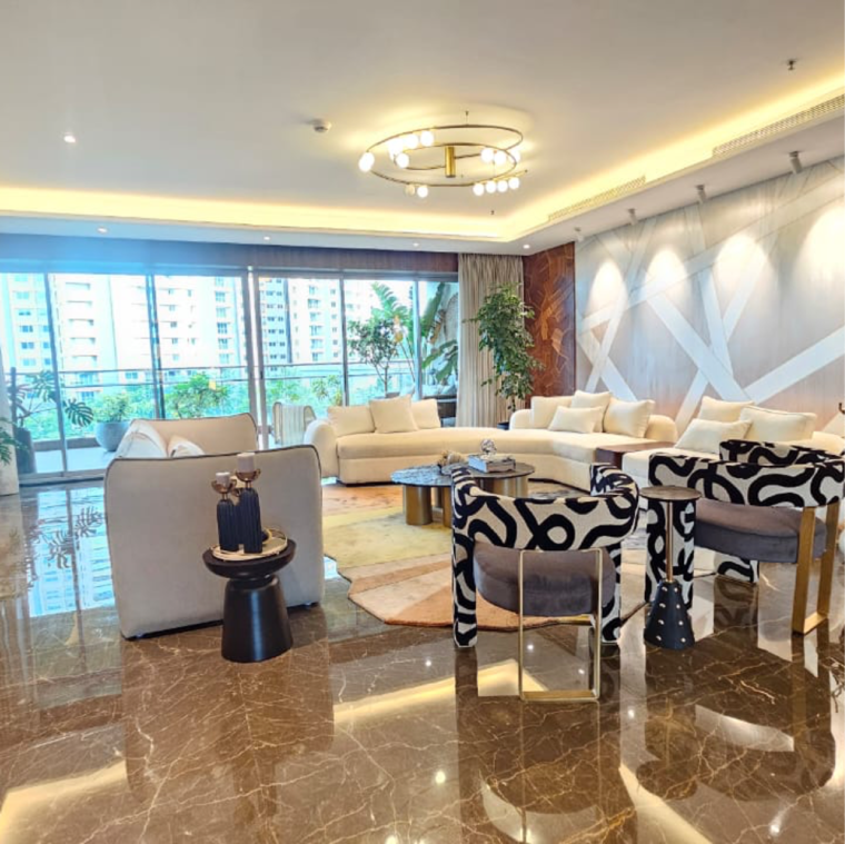 Living Room, phoenix-kessaku 3 Bedroom 2678 Sq.Ft. Apartment In Rajaji Nagar Bangalore 9548637