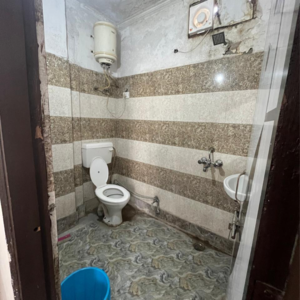 Bathroom in 1 RK Builder Floor at Malviya Nagar – for Rent