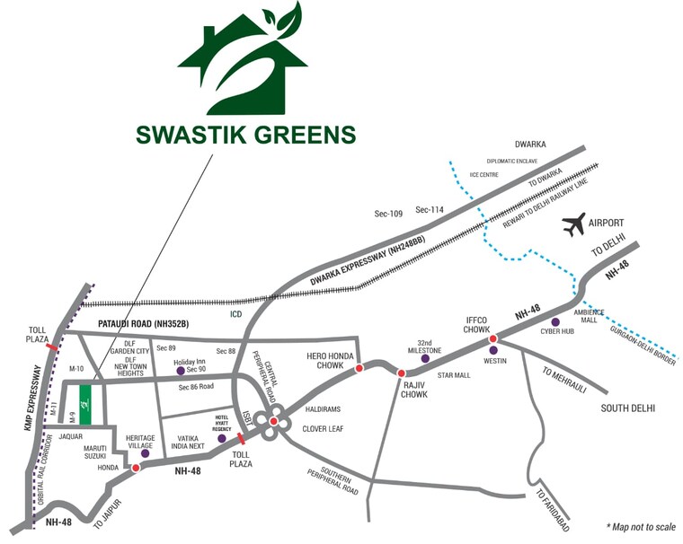 Map Location, prominent-swastik-greens  133 Sq.Yd. Plot In Manesar Sector 9 Gurgaon 9548684