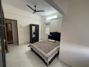 Bedroom in 1 BHK Apartment at Meera Nagar Garden CHS, Koregaon Park – for Rent