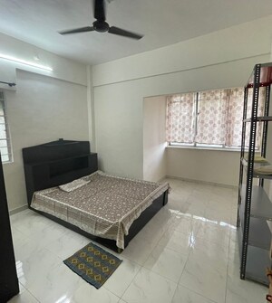 Bedroom in 1 BHK Apartment at Meera Nagar Garden CHS, Koregaon Park – for Rent