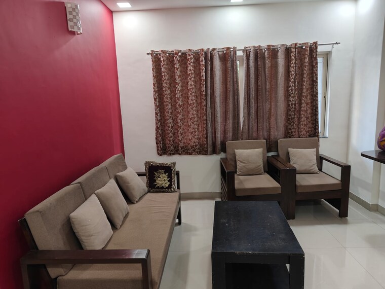 Living Room, kumar-primavera 2 Bedroom 823 Sq.Ft. Apartment In Wadgaon Sheri Pune 9549021