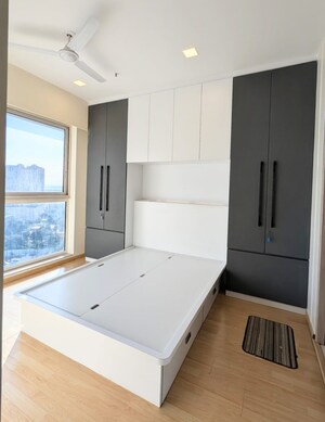 Master Bedroom in 2 BHK Apartment at Aurum Q Parc, Ghansoli – for Sale