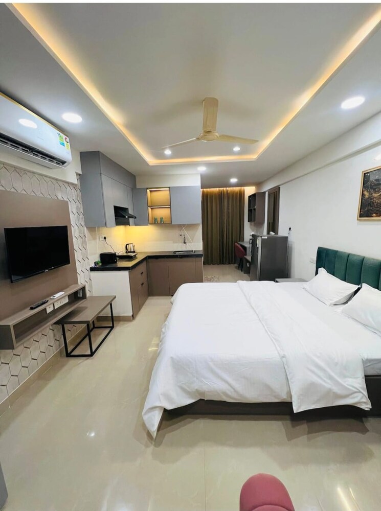 Team Area, okay-plus-solitaire-suites Studio 406 Sq.Ft. Apartment In Ramnagariya Jaipur 9549066