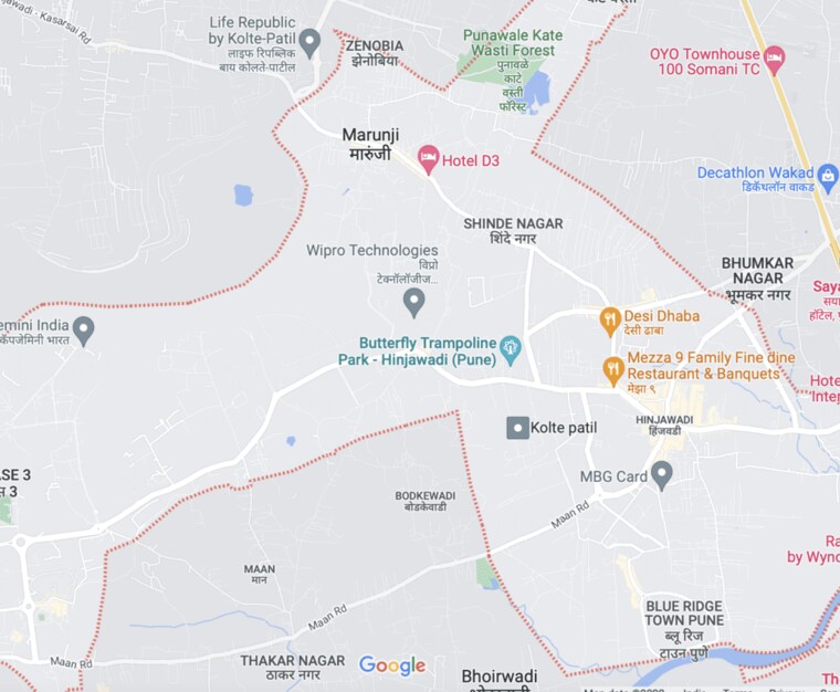 Map Location, lodha-giardino 2 Bedroom 850 Sq.Ft. Apartment In Kharadi Pune 9549072