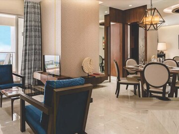 Living Room in 3 BHK Apartment at Duville Riverdale Grove, Kharadi – for Sale