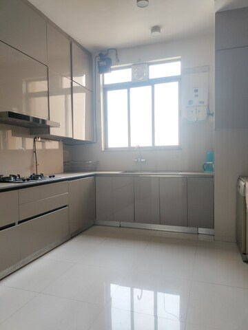 Kitchen in 3 BHK Apartment at One Hiranandani Park, Ghodbunder Road – for Rent