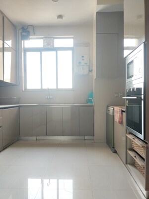 Kitchen in 3 BHK Apartment at One Hiranandani Park, Ghodbunder Road – for Rent