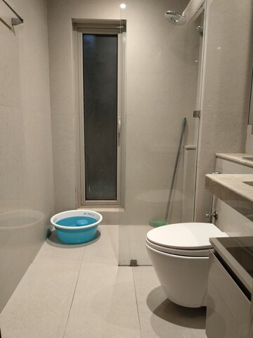 Bathroom in 3 BHK Apartment at One Hiranandani Park, Ghodbunder Road – for Rent