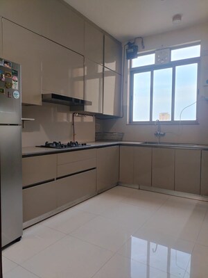 Kitchen in 3 BHK Apartment at One Hiranandani Park, Ghodbunder Road – for Rent