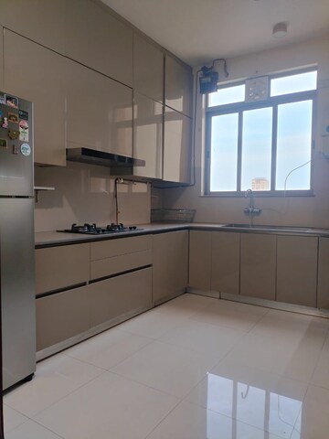 Kitchen in 3 BHK Apartment at One Hiranandani Park, Ghodbunder Road – for Rent