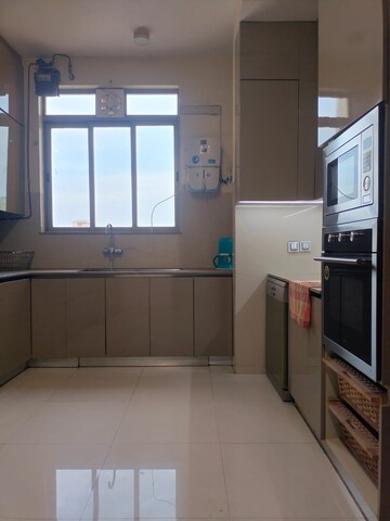 Kitchen in 3 BHK Apartment at One Hiranandani Park, Ghodbunder Road – for Rent
