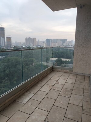Balcony in 3 BHK Apartment at One Hiranandani Park, Ghodbunder Road – for Rent