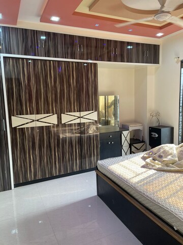 Bedroom in 3 BHK Apartment at Cosmos Jewels, Ghodbunder Road – for Rent