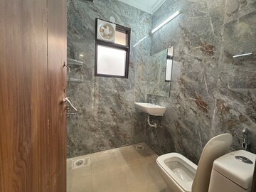 Bathroom in 1 BHK Builder Floor at Freedom Fighters Enclave – for Rent