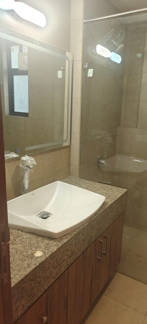 Bathroom in 3 BHK Apartment at Krisumi Waterfall Residences, Sector 36a – for Rent