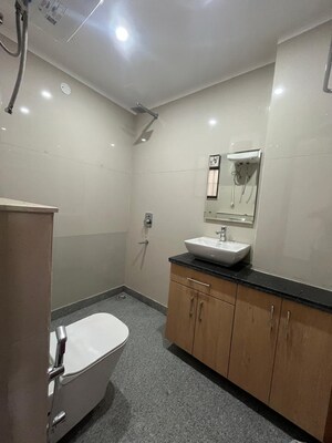 Bathroom in 3 BHK Apartment at Freedom Fighters Enclave – for Rent