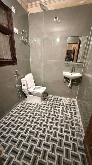 Bathroom in 1 BHK Apartment at Chattarpur – for Rent