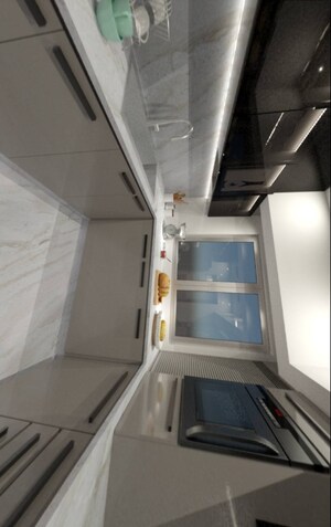 Staircase in 4 BHK Apartment at Welkin Mannat, Ghansoli – for Sale