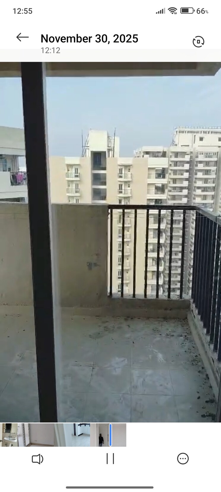 Balcony, gaur-city-2-14th-avenue 2 Bedroom 1040 Sq.Ft. Apartment In Sector 16c Greater Noida Greater Noida 9549707