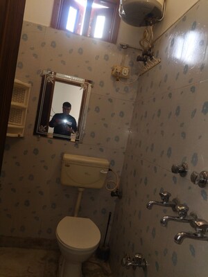 Bathroom in 2 BHK Builder Floor at Dwarka Mor – for Rent