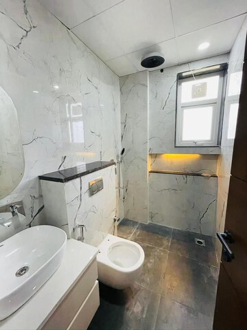 Bathroom in 1 BHK Builder Floor at Chattarpur – for Rent
