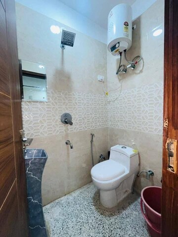 Bathroom in 1 BHK Builder Floor at Chattarpur – for Rent