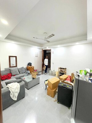 Master Bedroom in 1 BHK Builder Floor at Chattarpur – for Rent