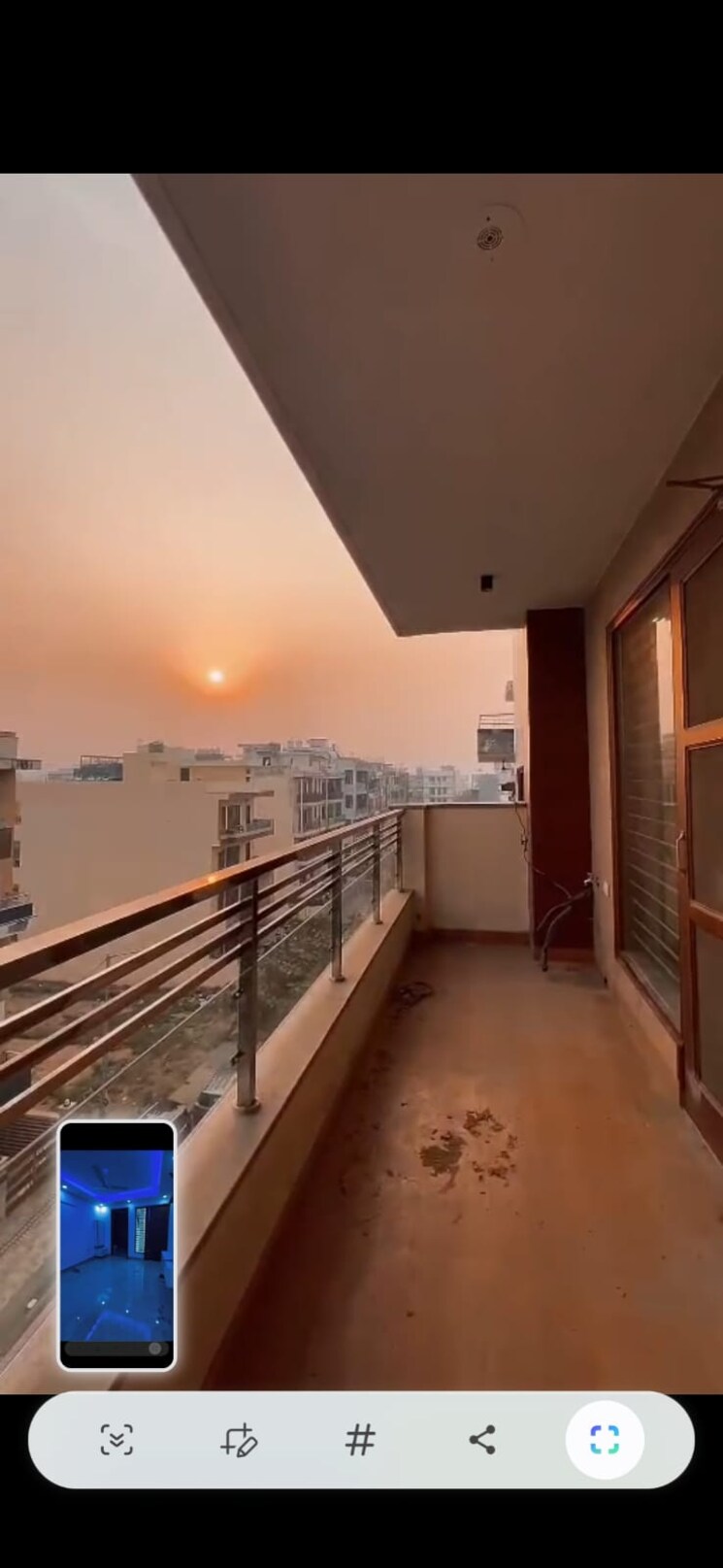 Balcony, parklands 3 Bedroom 250 Sq.Yd. Builder Floor In Sector 85 Faridabad 9549919