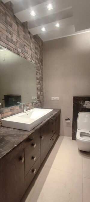 Bathroom in 4 BHK Builder Floor at Sarvapriya Vihar – for Rent