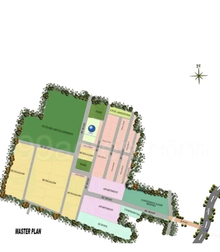 Master Plan, confident-centaurus 2 Bedroom 945 Sq.Ft. Apartment In Hoskote Bangalore 9550181