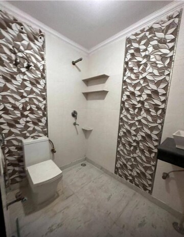 Bathroom in 1 BHK Builder Floor at Chattarpur – for Rent