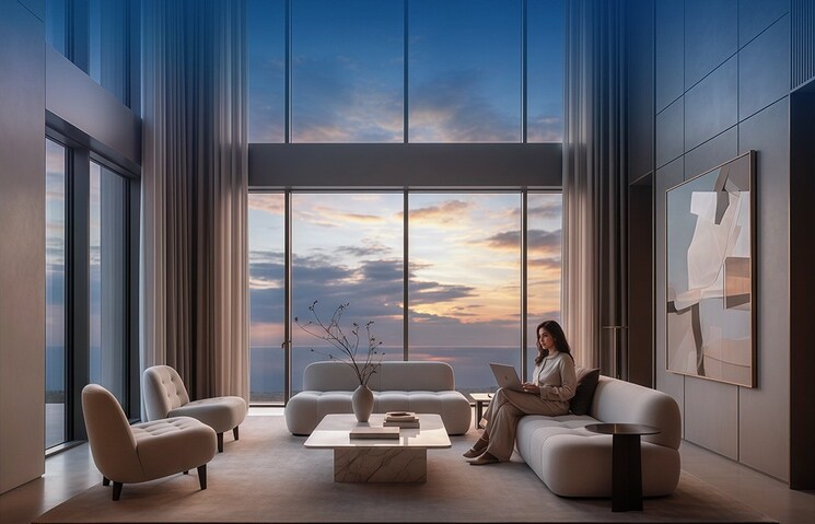 Living Room, shreeji-fiora 4 Bedroom 3032 Sq.Ft. Apartment In Kandivali West Mumbai 9550493