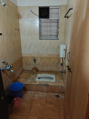 Bathroom in 2.5 BHK Apartment at G K Roseland Residency, Pimple Saudagar – for Rent