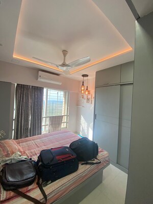 Living Room in 3 BHK Apartment at Vastu Tower, Malad West – for Rent