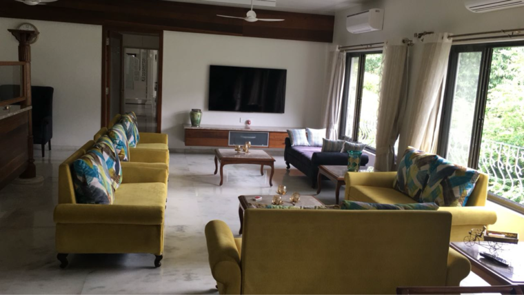 Living Room, camp 6 Bedroom 4000 Sq.Ft. Apartment In Camp Pune 9550811